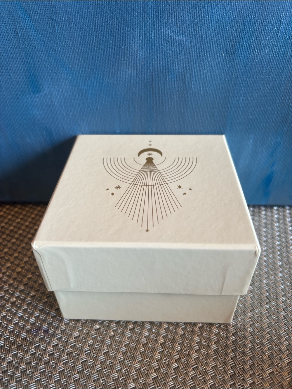 Fringe Studio white jewelry gift box with gold celestial design - Picture 2 of 4